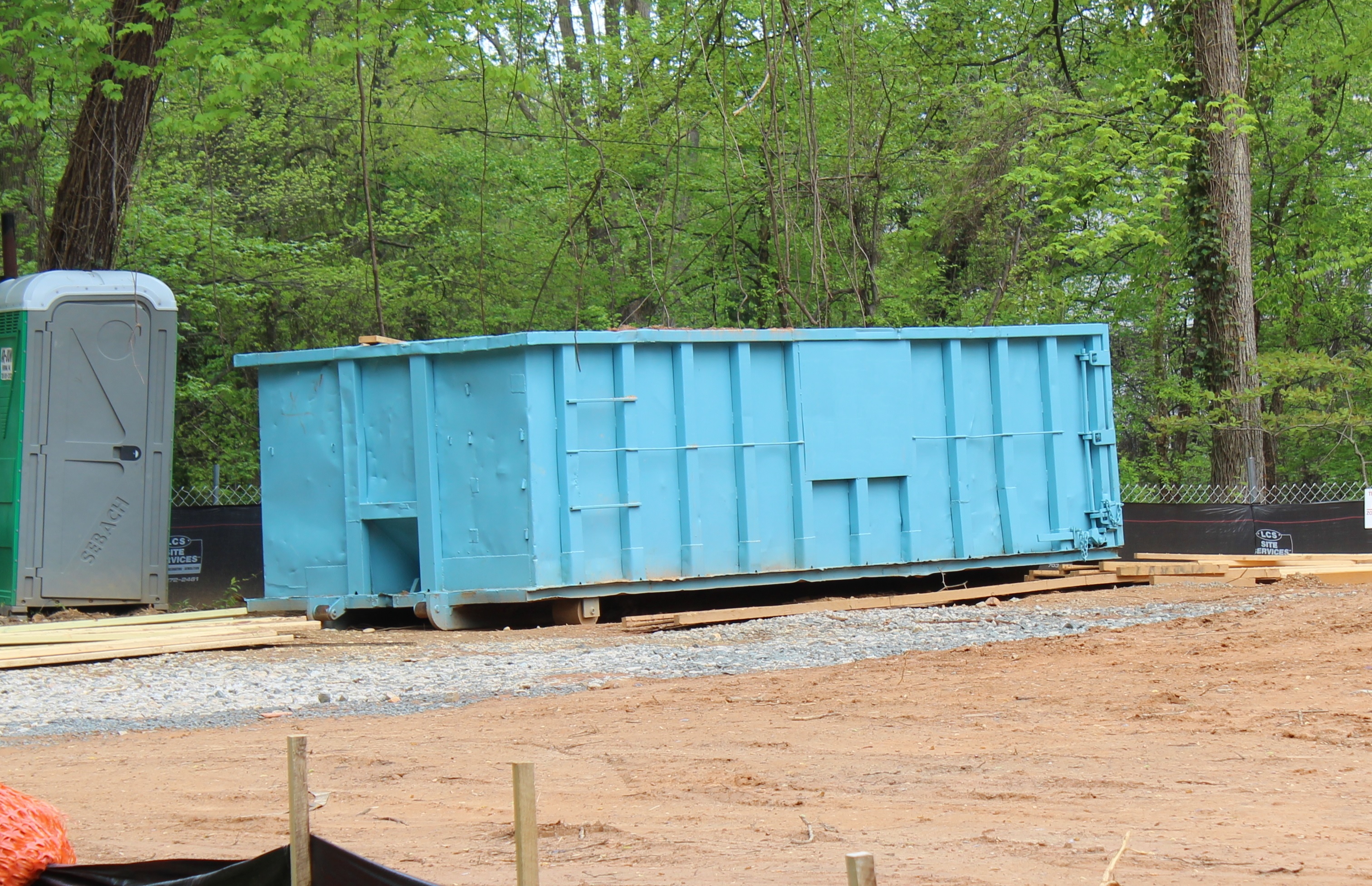 Dumpster Rental in Gwinnett County. This is a 30yd rolloff dumpster.